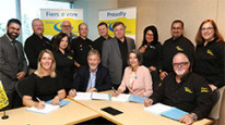 CS Collective Agreement Signing at the table