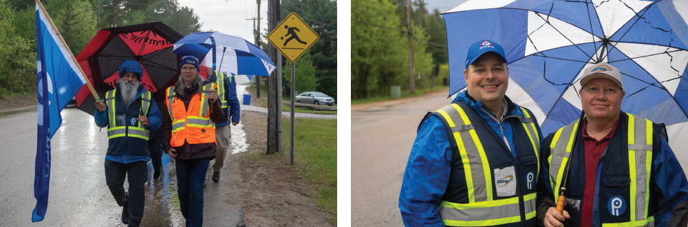 CRPEG members on picket line
