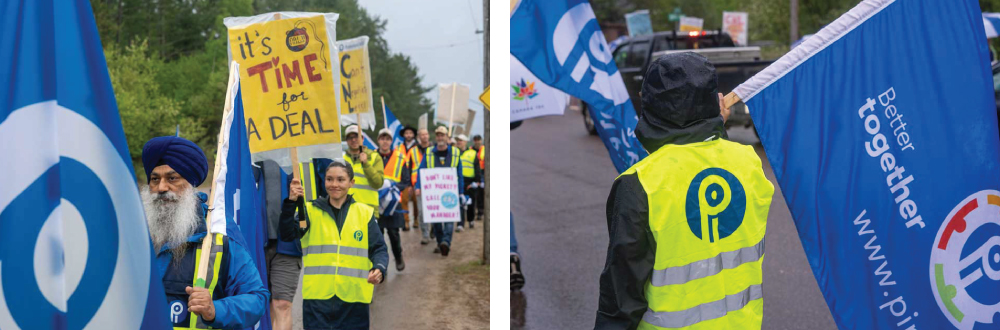 CRPEG members on picket line