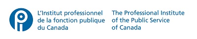Bannière du logo de l'institut - Texte bleu avec un fond blanc. Bilingue (français en premier) 