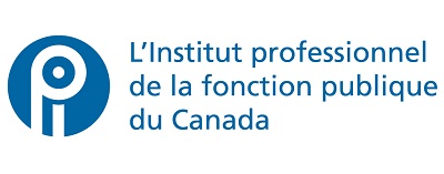 Logo de l'IPFPC - Texte bleu sur fond blanc - Français seulement