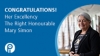 Congratulations! Her Excellency the Right Honourable Mary Simon